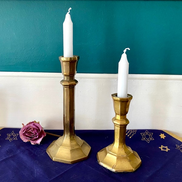 Shabbat Candlesticks Etsy