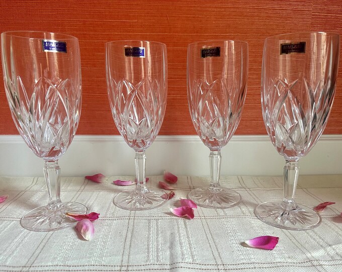 Set of 4 Marquis by Waterford Crystal Iced Beverage 8 1/2 Glasses