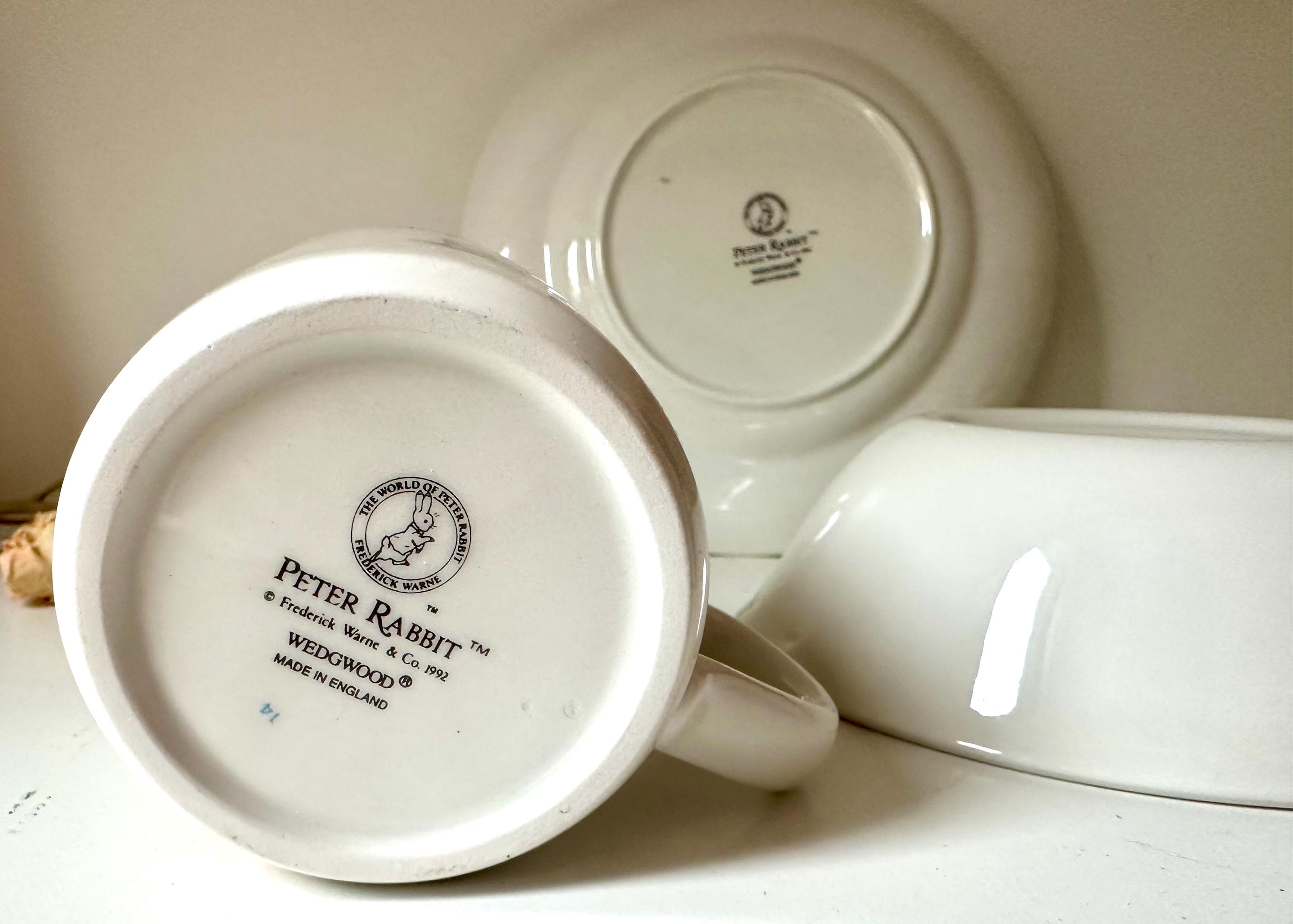 Wedgwood Peter Rabbit 3 Piece Christening Children Breakfast Set