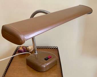 Midcentury Industrial Style Banker’s Lamp Desk Piano Lamp Retro Office Light Fluorescent Light Task Lighting