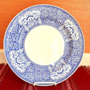 Lindo Spode China Inglaterra Spode Sala Azul Coleção Floral Georgiana Prato Redondo Travessa Rara 12 5/8”