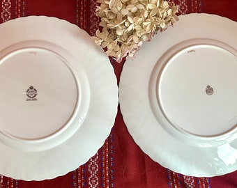 Minton “gold Crocus” Pattern H-4765 Set of Two Dinner Plates 10 5
