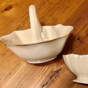Lenox Symphonie Goldmuster Lot Stück Set Elfenbein mit 24K Gold Trim signiert Vintage Sammlerstück Made in USA Laurel Mark