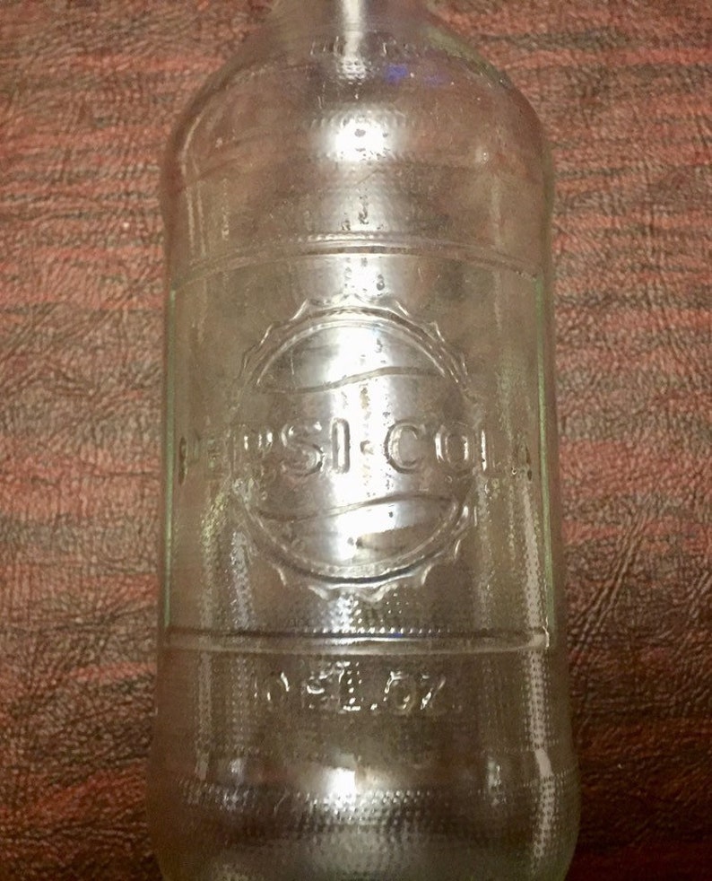 Vintage Collectible Pepsicola Glass Bottle 10oz 1960s Etsy
