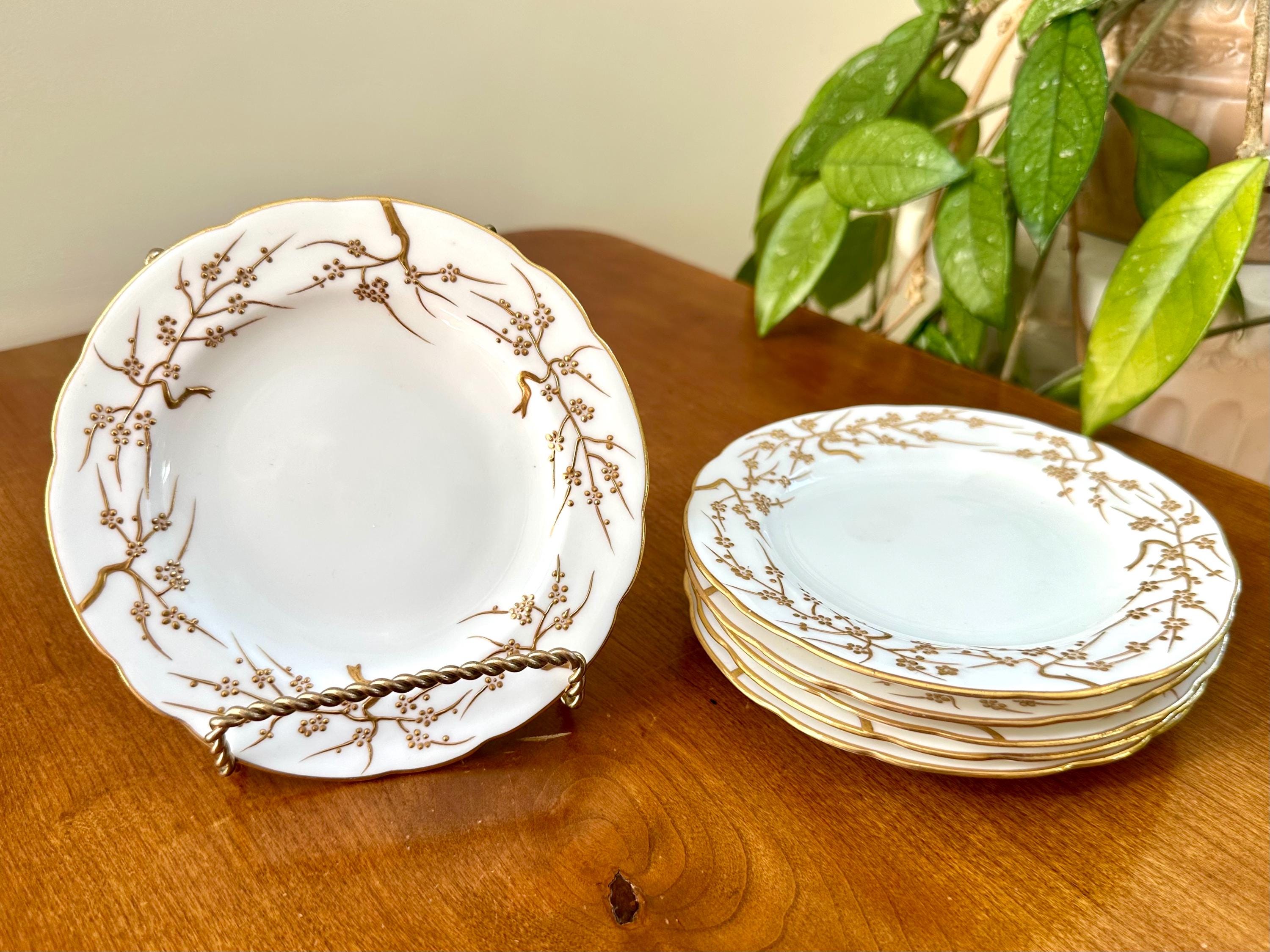 6枚セット ミントン ブレッドプレート ゴールドトリム アンティーク