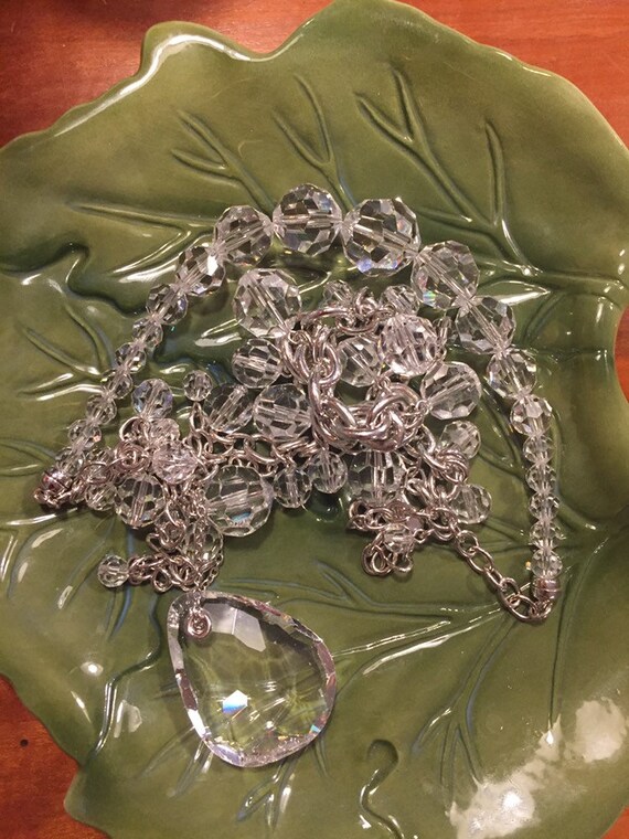 Authentic Swarovski Statement Crystal Necklace Si… - image 3
