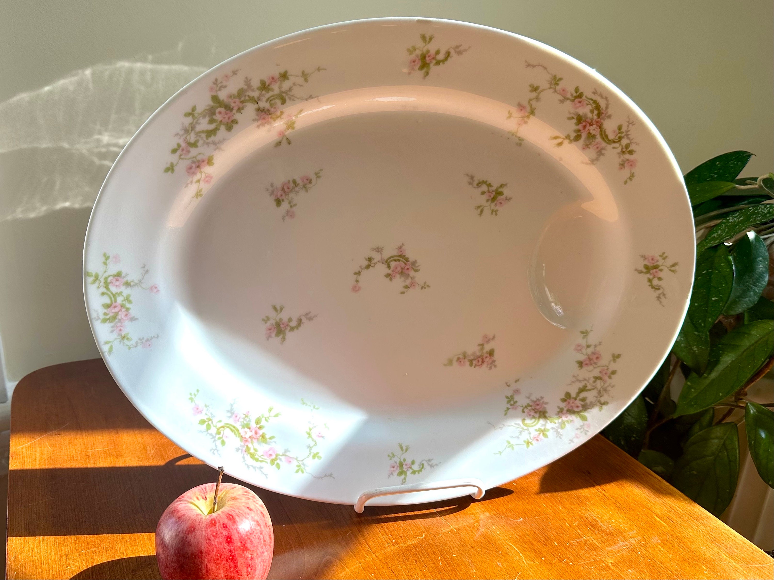 Antique Large 16” Theodore Haviland Limoges France Large Oval