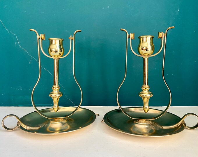 Candle Holders Wall Sconces Convertible Brass Decor Vintage Ships