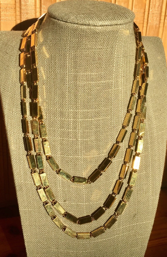 MONET Vintage 1980s Link Chain Necklace Signed - image 8