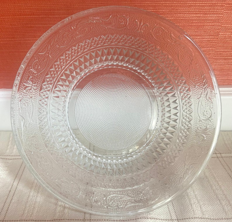 Lovely Salad Bowl or Fruit Bowl KIG Malaysian Sandwich Pattern Clear - Etsy