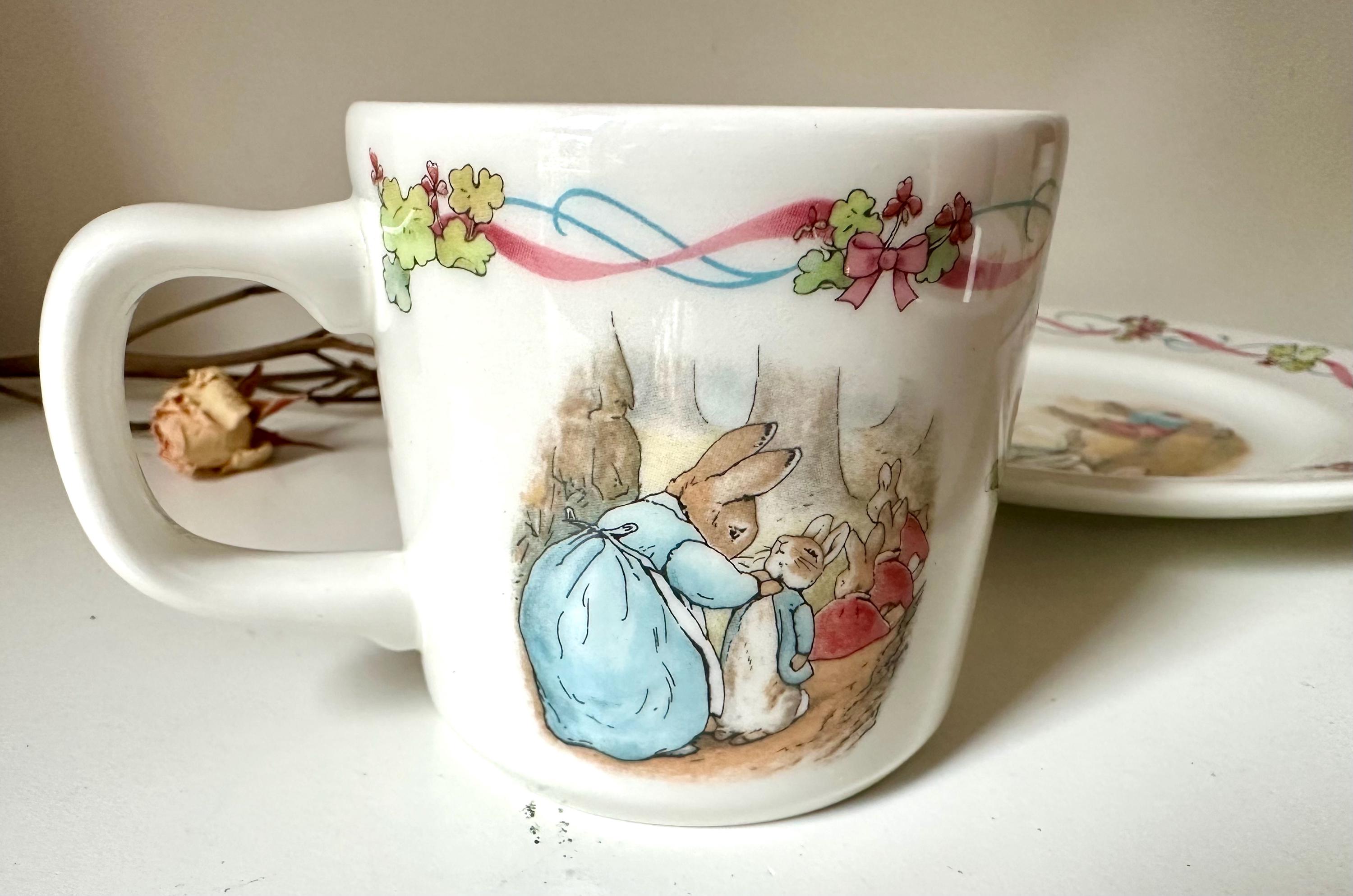 Wedgwood Peter Rabbit 3 Piece Christening Children Breakfast Set