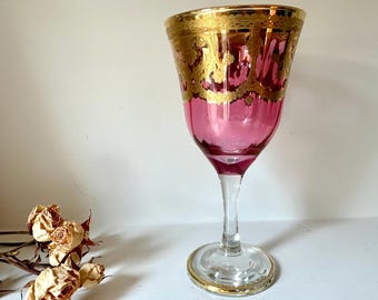 Arnstadt Crystal Verre à Vin 24 % De Plomb Soufflé à La Main Et