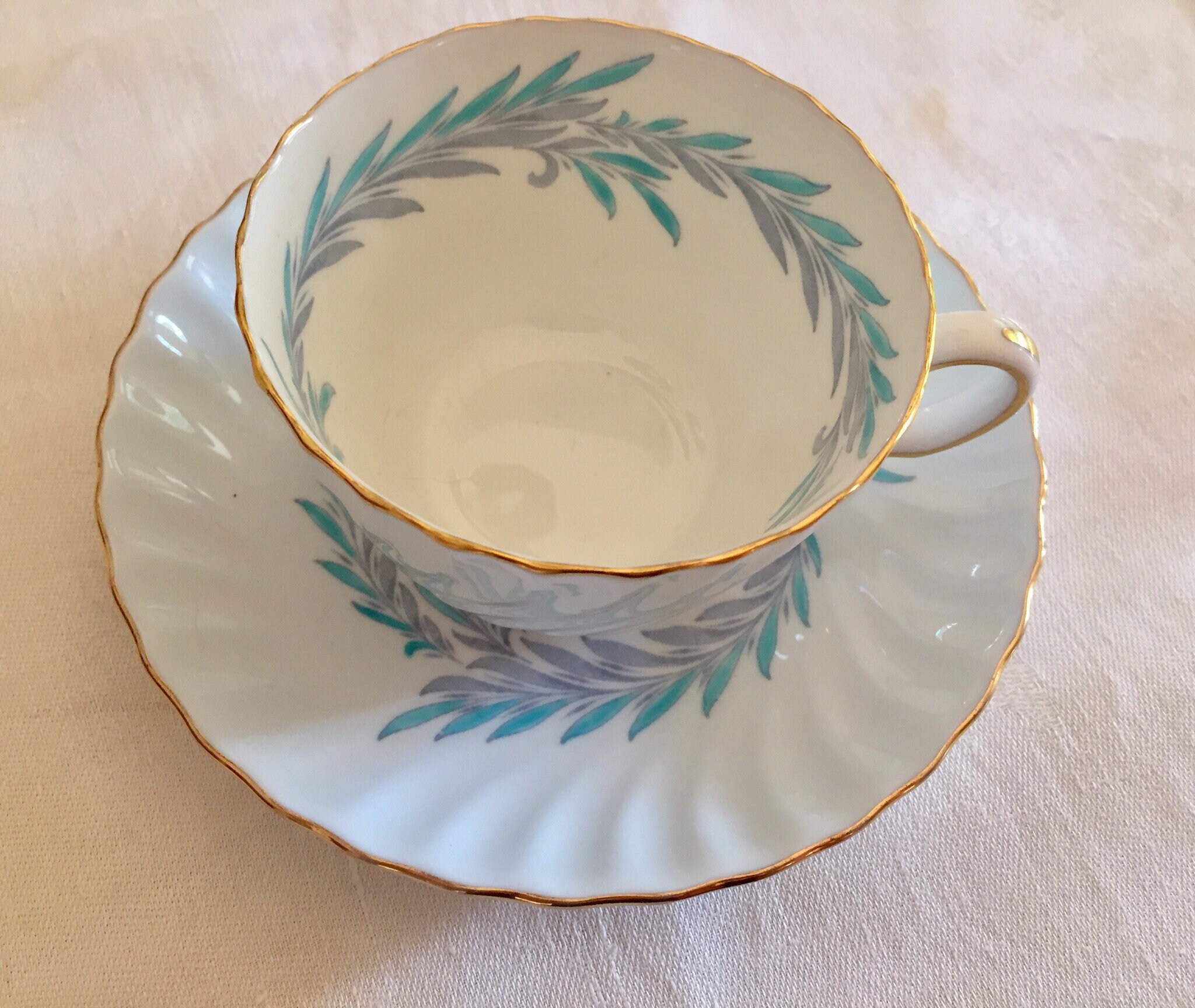 【MINTON*】 Exquisite Minton Symphony Blue Gold S557 Five Piece Place