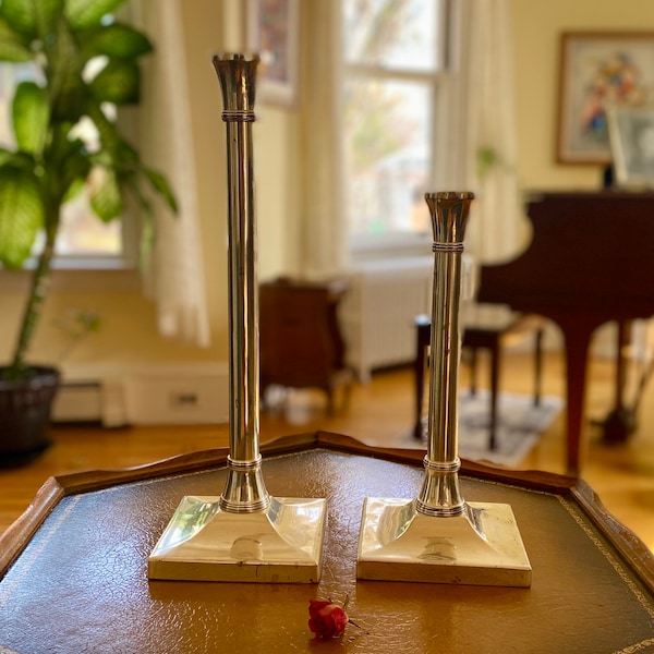 Pottery Barn Silver Candle Holder Etsy