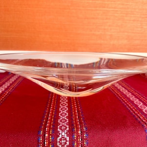 Kosta Boda Art Glass Centerpiece Bowl: Goran Warff Design, Signed & Numbered