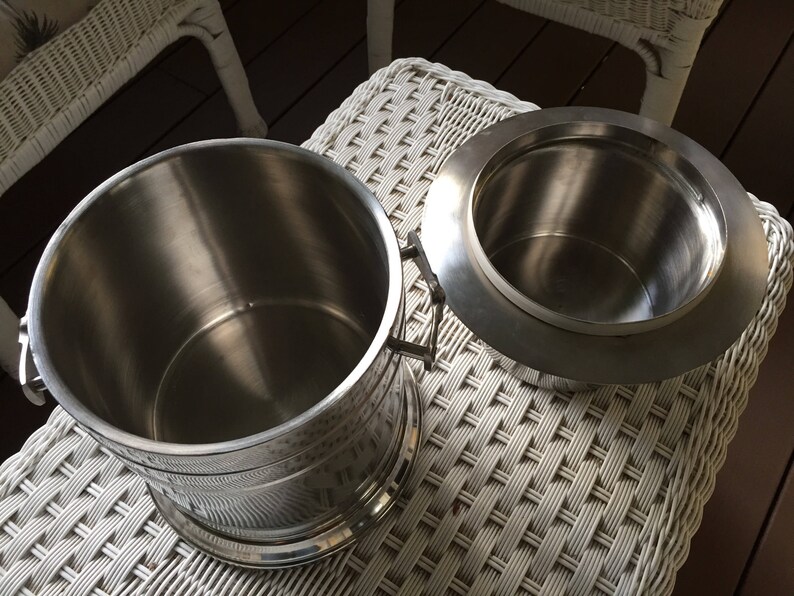 Vintage Funky Stainless Steel Ice Bucket by Max Studio MS15 Etsy