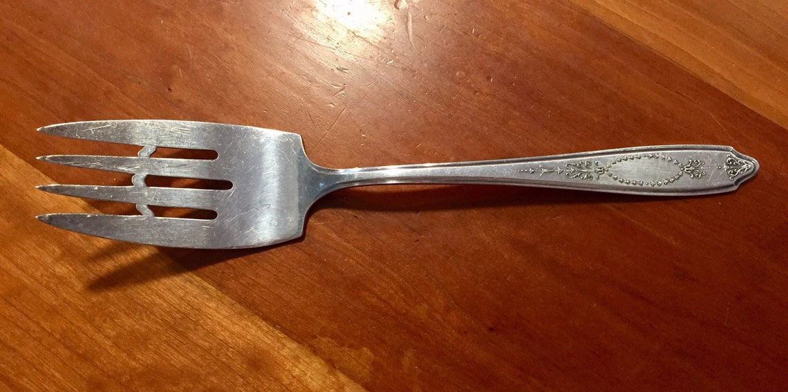 Vintage Cake Serving Fork Empire 1921 Pattern Rogers & Bro. A1 Etsy