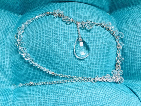 Authentic Swarovski Statement Crystal Necklace Si… - image 1