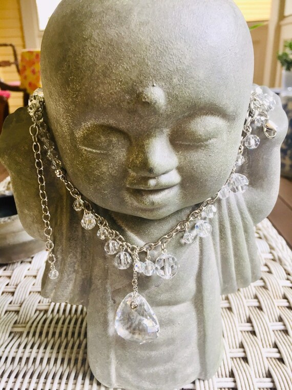 Authentic Swarovski Statement Crystal Necklace Si… - image 7