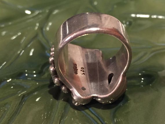 Georgian Designer Stunning Ring Sterling Silver A… - image 3