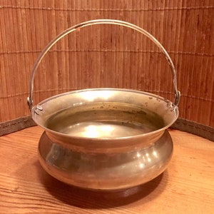 Vintage Silver Plated Candy Dish Bowl Serving Plate With Handle Hallmarked Made In India OL69