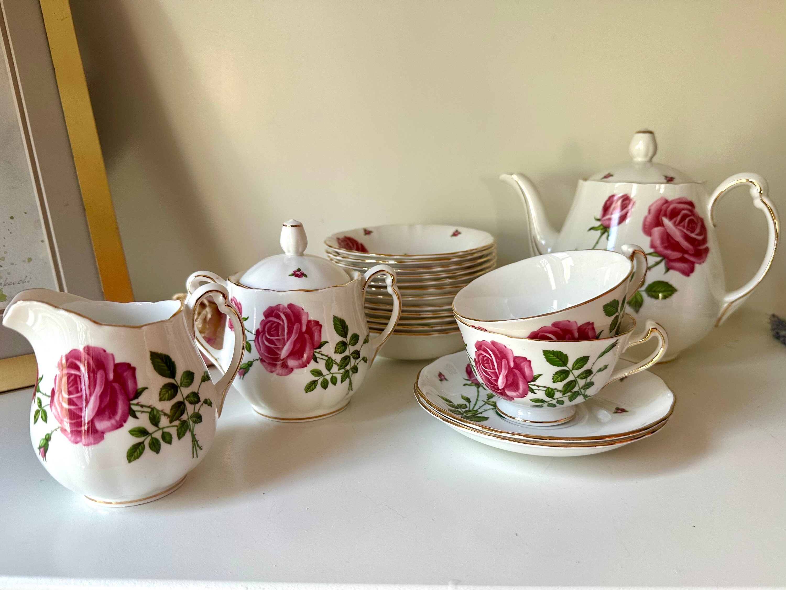 Vintage Colclough Dinner Set for 12 Made in England Fine Bone China ...