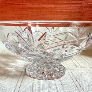 Sparkling Waterford Crystal Footed Bowl 6 1/2”