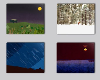 Any illustration on Fine Art Canvas Gallery Wrap - Home Decor Living Room Wall Art