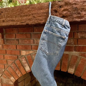 Denim blue jeans Christmas stockings image 3