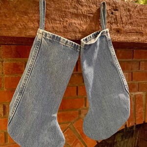 Denim blue jeans Christmas stockings image 6