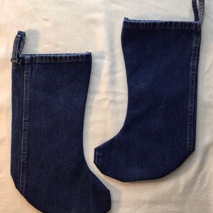Denim blue jeans Christmas stockings image 8
