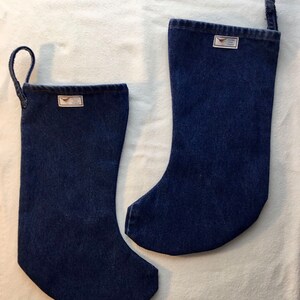 Denim blue jeans Christmas stockings image 9