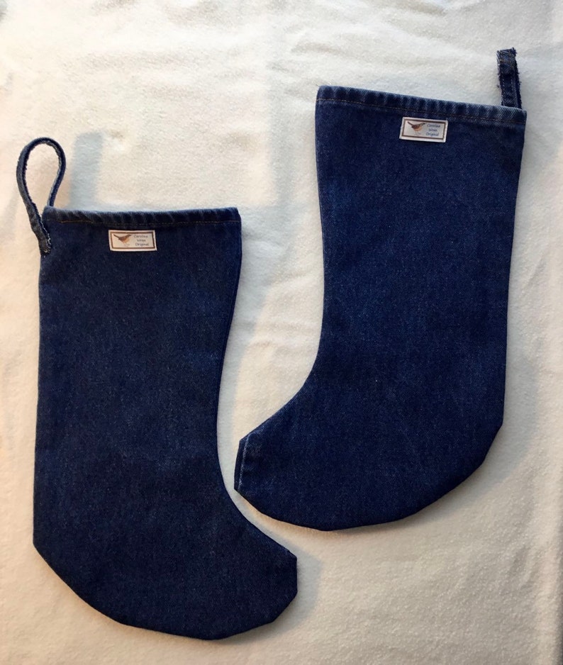 Denim blue jeans Christmas stockings image 9