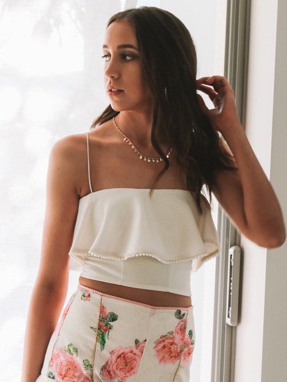 Cream pearl cheap dress