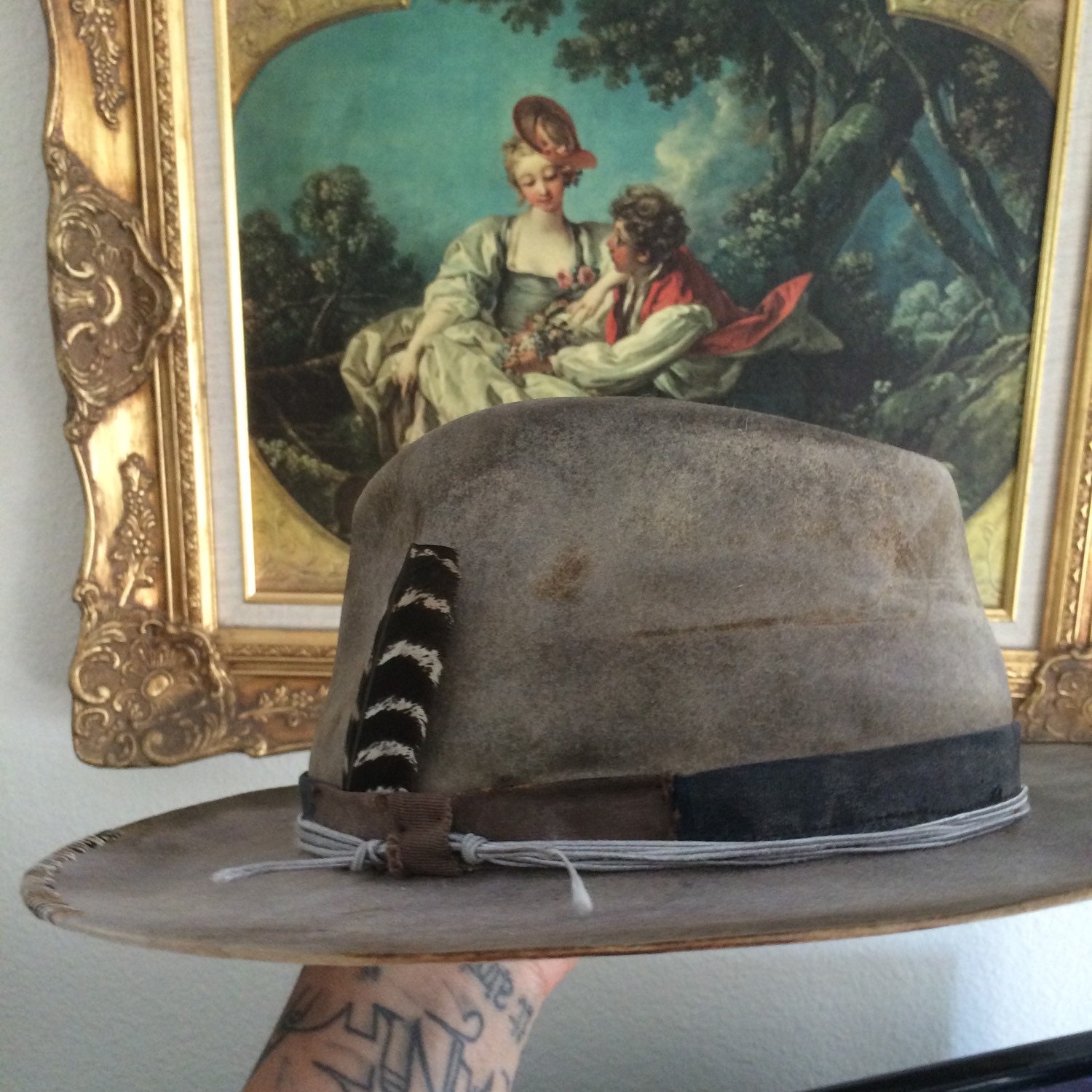 Custom Mens Hat Wide brim fedora mens custom hat handmade Etsy