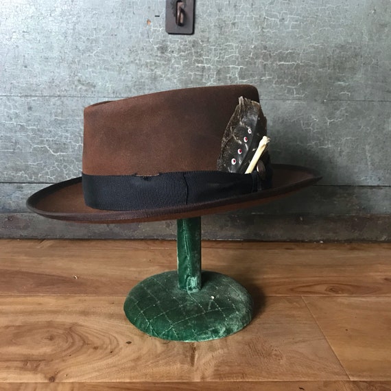 One of a Kind Hat Handmade Custom Hat Wide Brim Fedora Hat | Etsy
