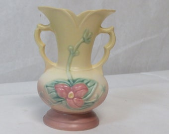 Hull Art USA Pottery Wildflower Double Handled Vase W-1 5 1/2 ~ 1946