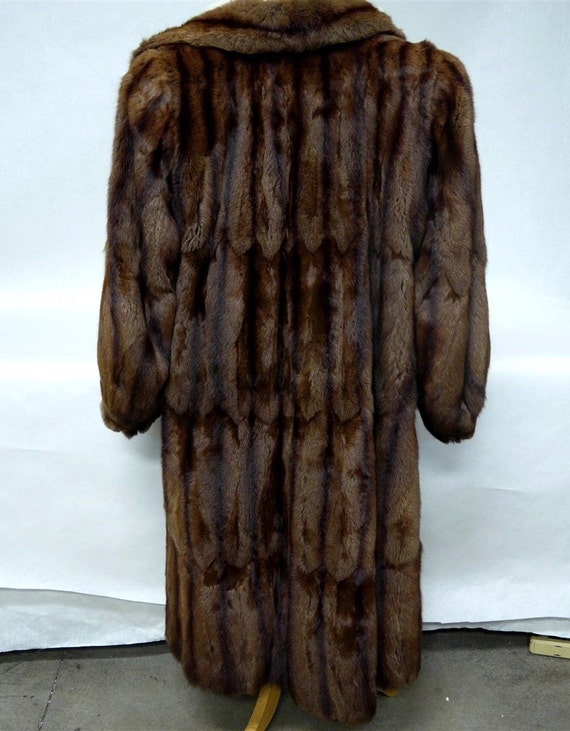 Vintage Russian Squirrel Full Length Fur Coat Woolf Brothers by