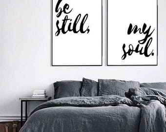 be still my soul poster 18x24 and 24x36 wall art poster etsy
