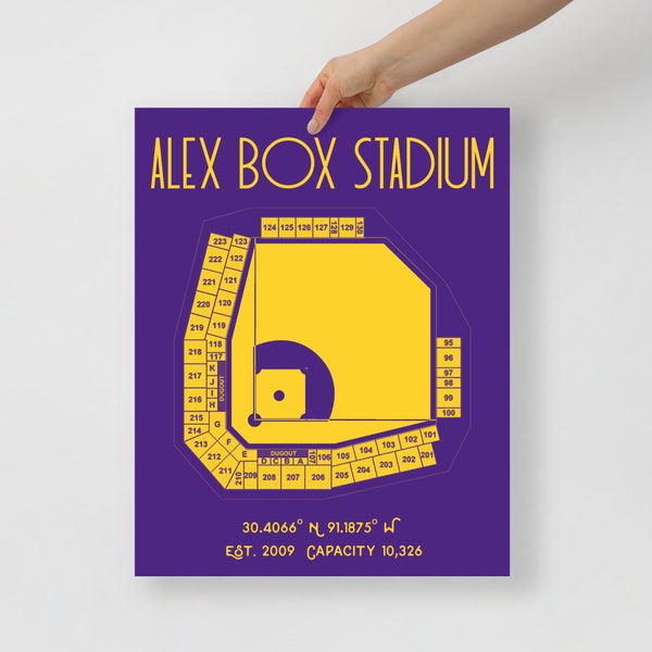Lsu Baseball Alex Box Stadium Etsy