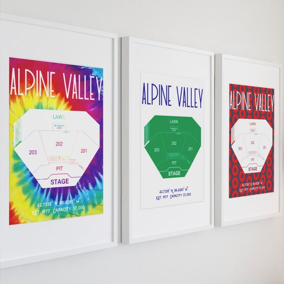 Alpine Valley Music Theatre Poster Print Etsy