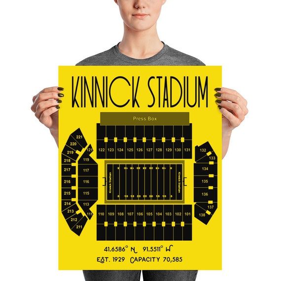IOWA HAWKEYES Photo Picture KINNICK STADIUM Football Skyline Art 8x10 or 11x14