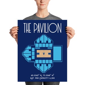 Villanova University Basketball The Pavilion Poster