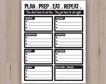 Weekly Meal Planner | Digital Download