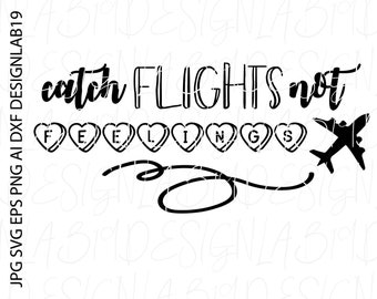 Catch Flights Svg Etsy