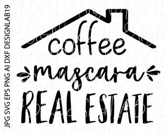 Coffee Mascara Svg Etsy