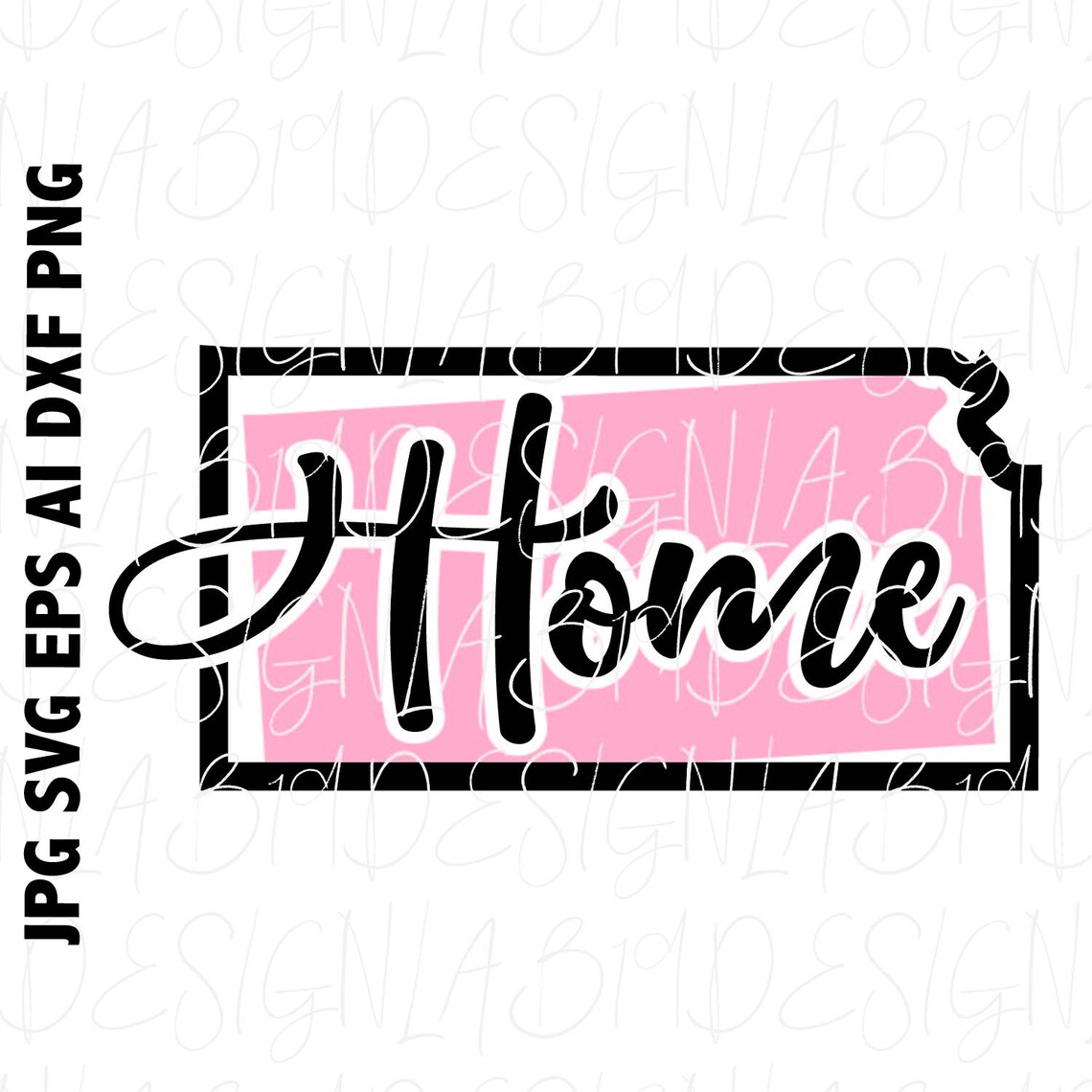 Download SVG CUT FILE: Kansas home state shape silhouette outline ...