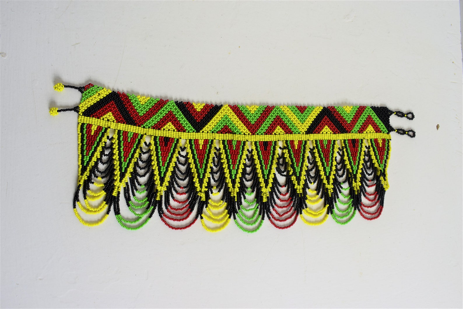 Maasai Choker Necklace - Handmade African Beaded Jewelry Kenya