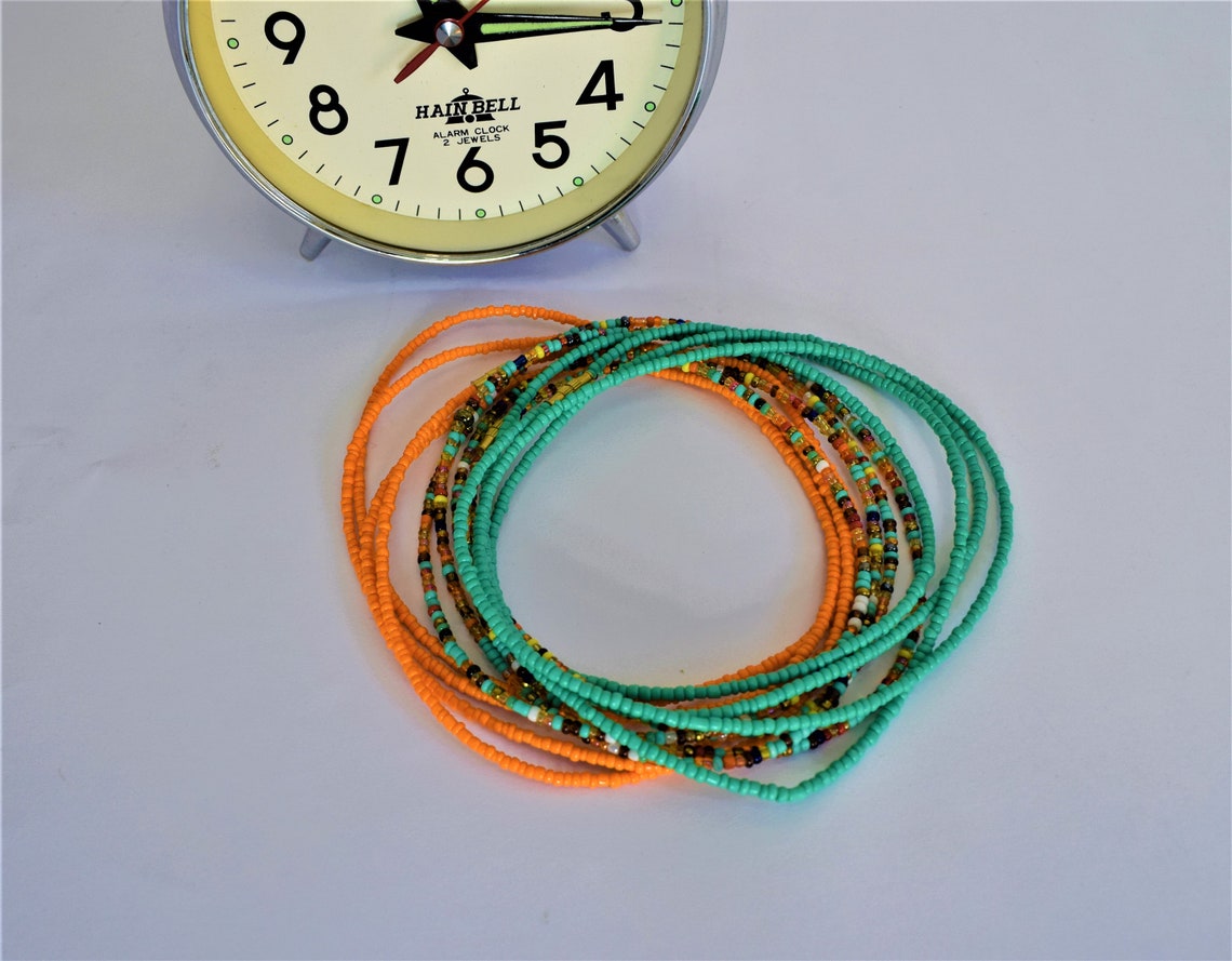 5 Handmade Waist Beads Choose your own colors Fertility Etsy