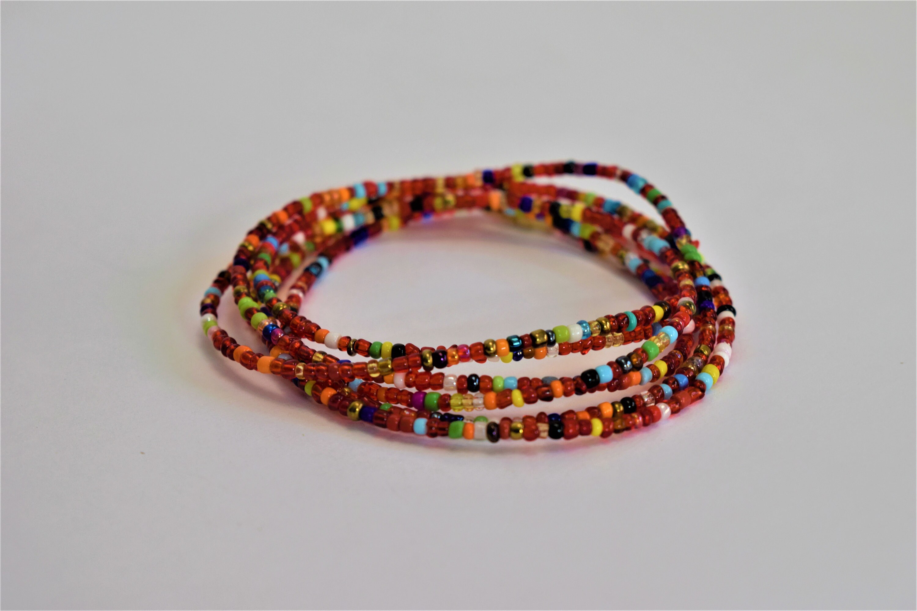 5 Handmade Waist Beads Multi Color Waist Beads Fertility Etsy